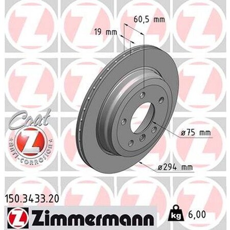 Brake Disc - Standard/Coated,150343320